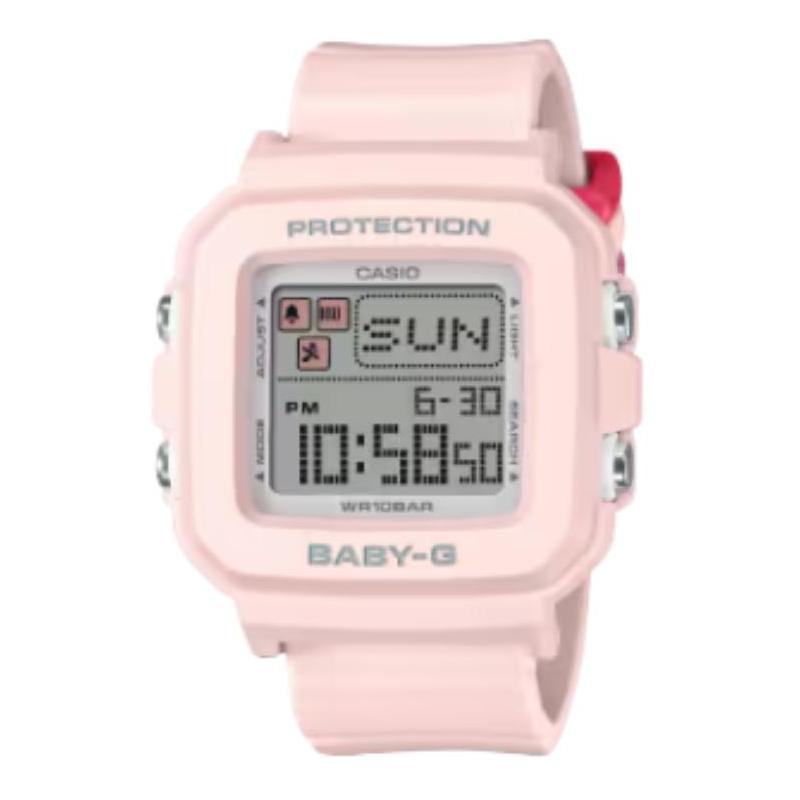 Casio BABY-G BGD-10 Series 100 Meters Waterproof Quartz Resin Strap Women's Watch Gray Dial BGD-10L-4JR