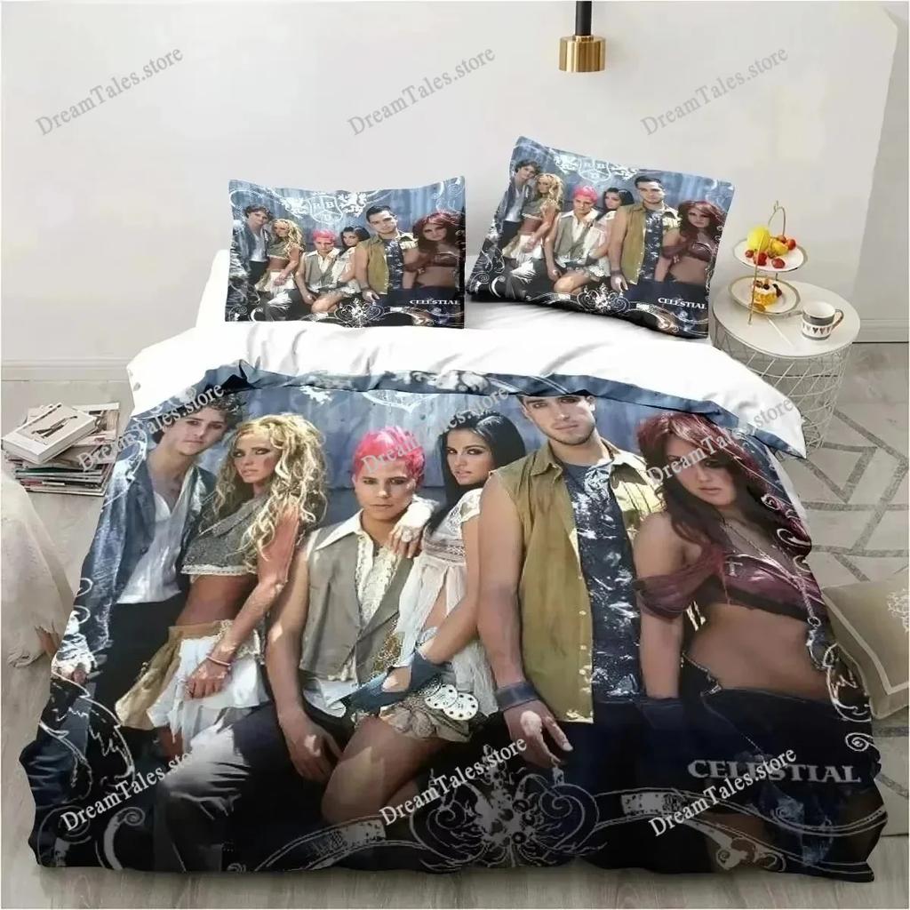 Music Band RBD Sheets Quilt Covers Bedding Dormitory Sheets Bedding Set Soft Warm Bedding Set Home Textileextile Luxury Gift741