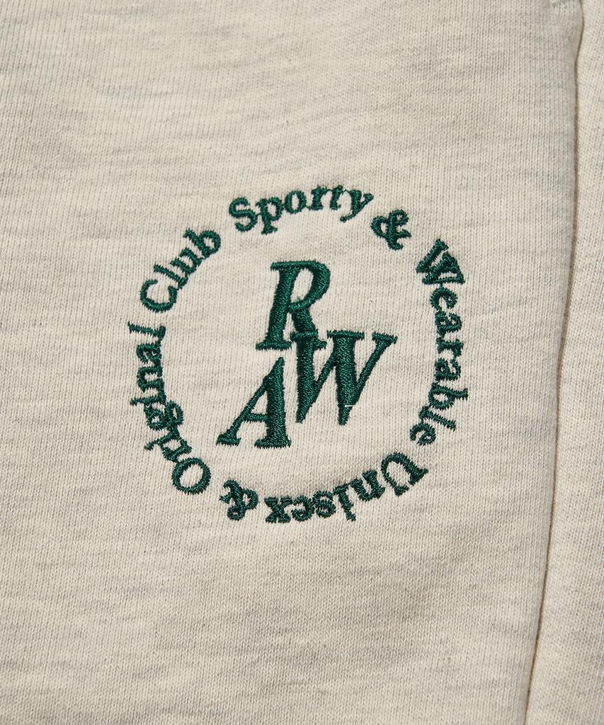 RAW LAB Circle Raw Embroidered Jogger Pants (Oatmeal)