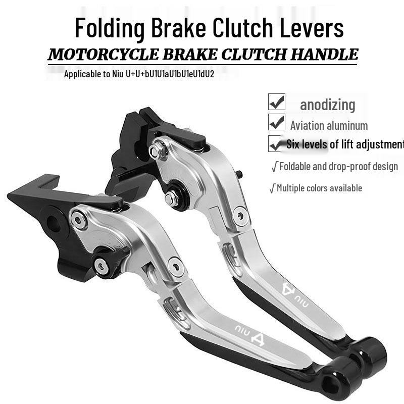 

Niu U-Series Folding Brake & Clutch Levers for U+ & U1 Models Blue Black Blue