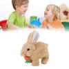   Bunny Toy Plush Interactive Easter Electronic Hopping Bunny Toy with Sound Wiggle Ears for Birthday Gift