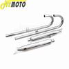 32HP Motorcycle Chrome Exhaust Muffler Tube Case For BMW K750 M1 M72 R71 R12 Dnepr MT12 Retro Modified Muffler System