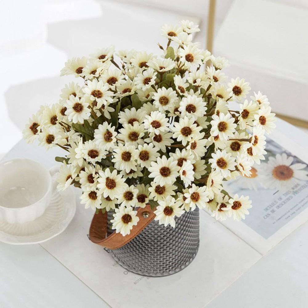 Artificial Flower Silk Small Daisy Hot Sale Wedding Bridal Bouquet Home Room Decoration Outdoor Garden Wreath Festival DIY Gift