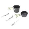 Camping Cookware Mess Kit Backpacking Pot Gear Camping Cooking Pot Pan Set for 1-2 Person Hiking Outdoor Picnic