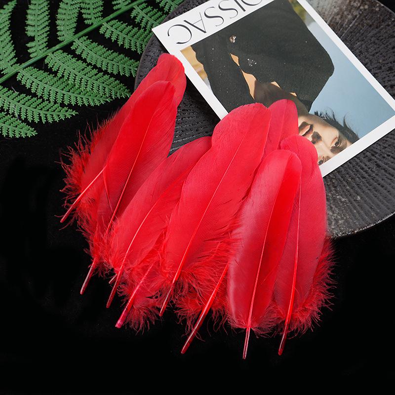 50 Colored Goose Feathers for DIY Dreamcatchers and Art Projects