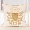 European Style Retro Cushion Cover Solid Color Embroidery Pattern Pillowcase Comfortable Living Room Sofa Throw Pillow Cover