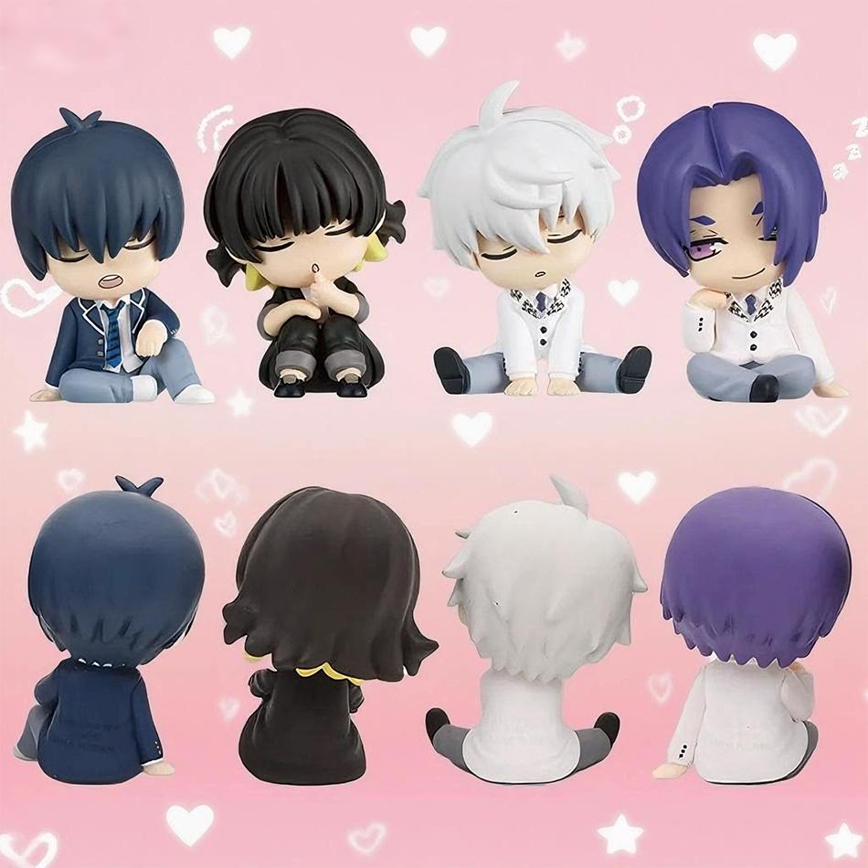 Blue Lock Gk Anime Figure Isagi Yoichi Bachira Meguru Shoulder To Shoulder Sleep Q-Version Kawaii Model Statue Kid Toy Gift