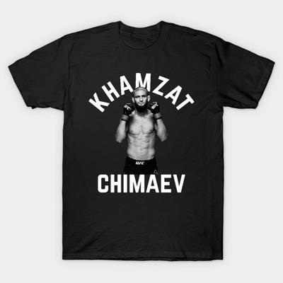 Asian Size Cotton Unisex Tshirt Print T-shirt Khamzat Chimaev T-shirt No-Cut Print Regular Fit