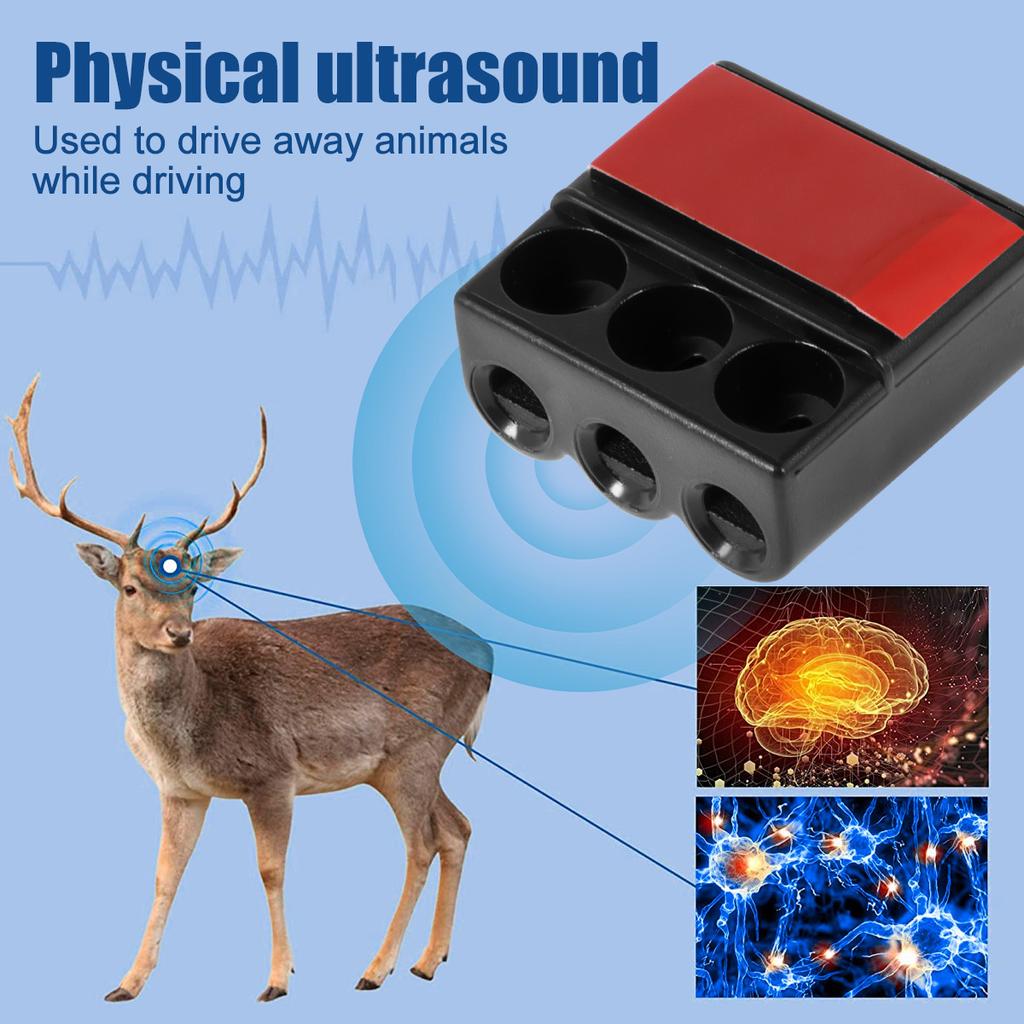 4PCS Car Deer Whistles Avoids Deer Collisions Animal Repeller Ultrasonic Animal Whistle Warn Deer Wildlife Warning Device