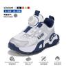 Kids Lightweight Basketball Sneakers Girls Boys Breathable Mesh Running Shoes With Rotating Buckle Closure