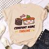 Sushi Shirt T Shirt Women Manga Harajuku Streetwear T Shirt Female Funny Clothes