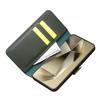 QIALINO For Samsung Galaxy S24+ Magnetic Case Genuine Cow Leather+TPU Anti-drop Cover