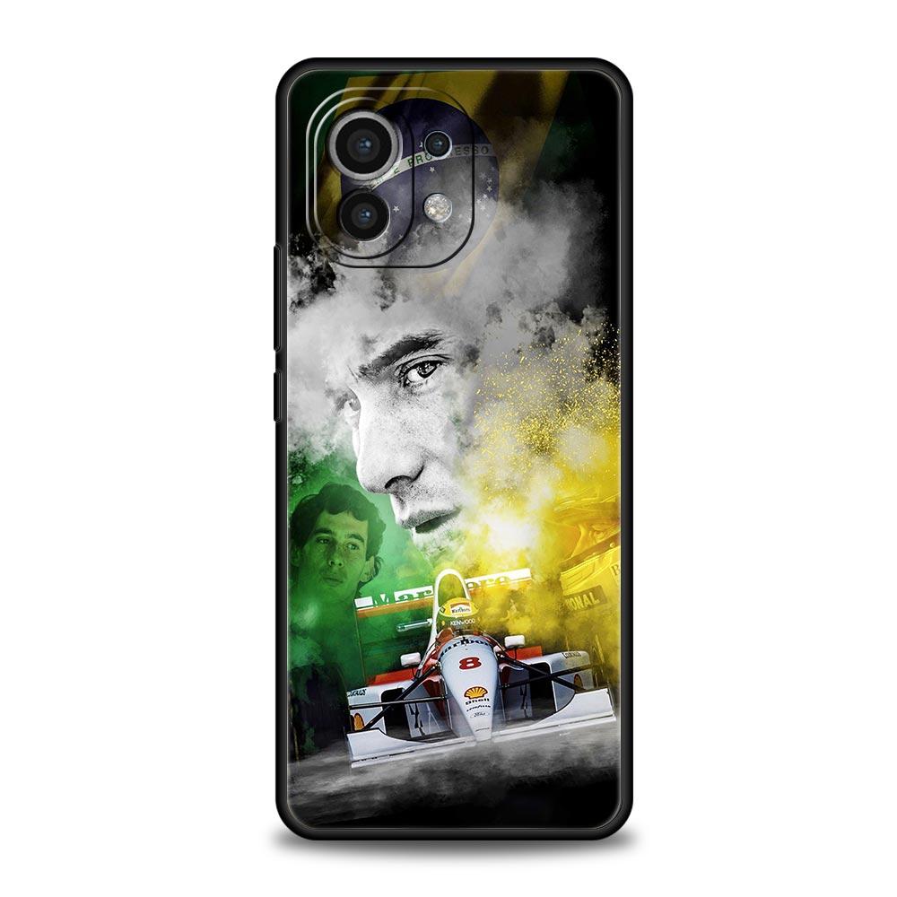 Ayrton Senna F1 Phone Case For Xiaomi Mi 15 14 Pro 13 12 11 Lite 5G 10T 11T 12T 13T 14T Poco X6 X5 X4 X3 NFC F3 F4 GT Cover