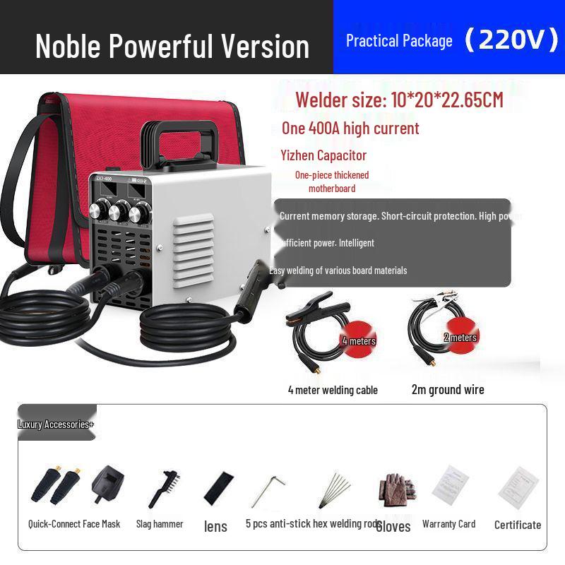 Portable 220V 315 Handheld Welding Machine - Compact Household DC Mini with All-Copper Components