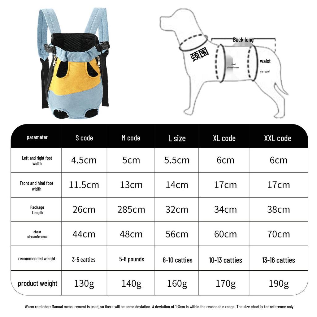 Universal Comfortable Pet Backpack for Small/Medium Cats and Dogs - Cross-border Outdoor Travel Carrier with Thickened Straps