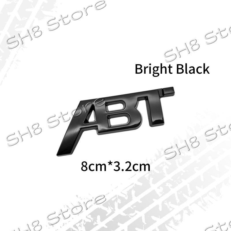 3D Kovové Logo ABT Znak na Přední Mřížku Auta Odznak na Zadní Víko Kufr Nálepka Pro SQ5 RS3 RS4 RS6 S3 S5 Q5 Q8 A3 A4 A6 Decal ABT Příslušenství