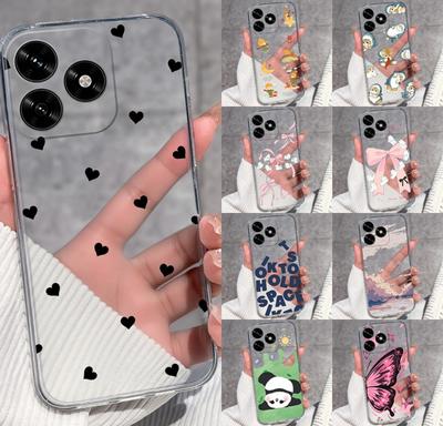 For Honor X5c Plus X6a X7a X8a 10i 20 20i 50 Pro Lite Case Black Little Love Heart Patterns Soft Ultra Thin TPU Anti Slip Shell For Honor Phone Covers