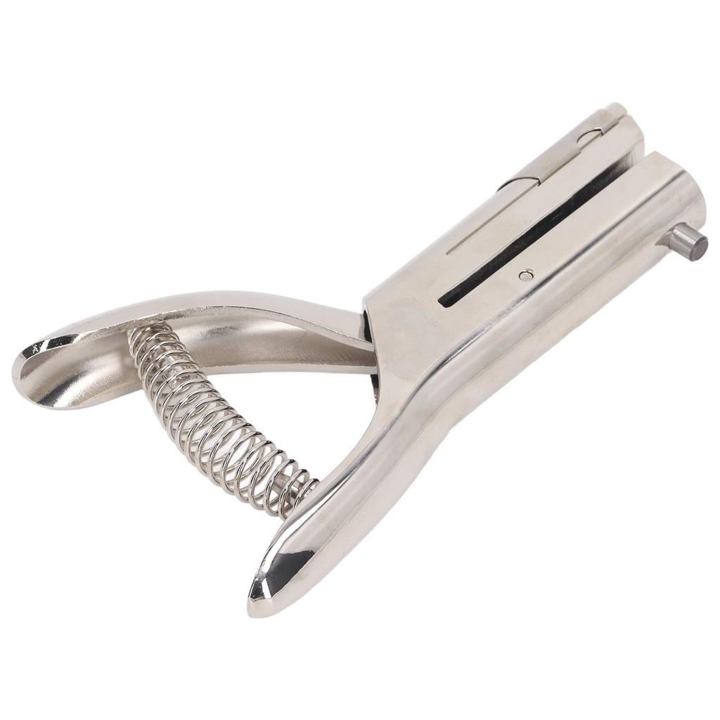 Heavy Duty Hand Held Hole Punch 6mm Dia Round Single Circle for Paper ID Cards PVC Cards Badge Photos