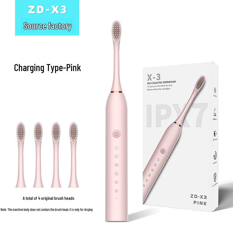 "Intelligent Ultrasonic Electric Toothbrush Set with Ultra-Soft Bristles for Adults and Students"