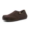 Birkenstocks New Two-wear Lazy Shoes Leather Soft-soled Casual Shoes Low-top All-inclusive Slippers
