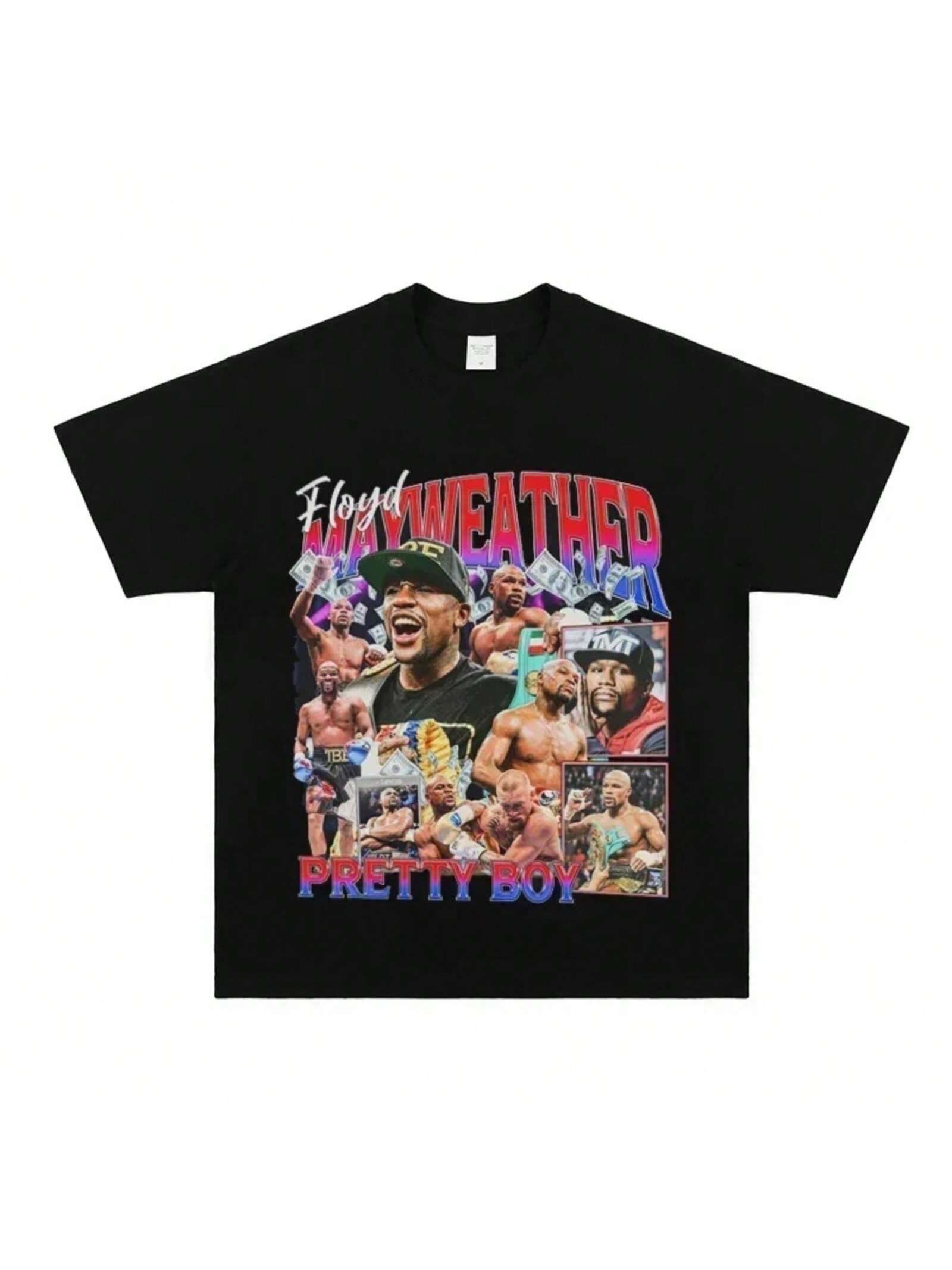 2025 Floyd Mayweather Floyd Mayweather Ufc Boxing Sports Short Sleeve Pure Cotton T-Shirt High Quality Luxury Brand 1 S разноцветный