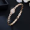 Fashionable and Luxurious Micro-paved Zircon Women's Simple and High-end Versatile Bracelet