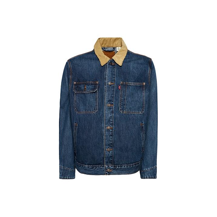 

Повседневная джинсовая куртка Levis для мужчин, куртки, темно-синяя A0640-0002 XL