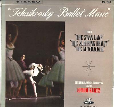 LP Record EFREM KURTZ, PHILHARMONIA ORCHESTRA - Tchaikovsky's Three Major Ballet Su ASC5183 ANGEL Japan Classical Used