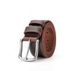 Boys Casual Pin Buckle Pure Cowhide Belt Versatile Retro Medium Green Men's Belt