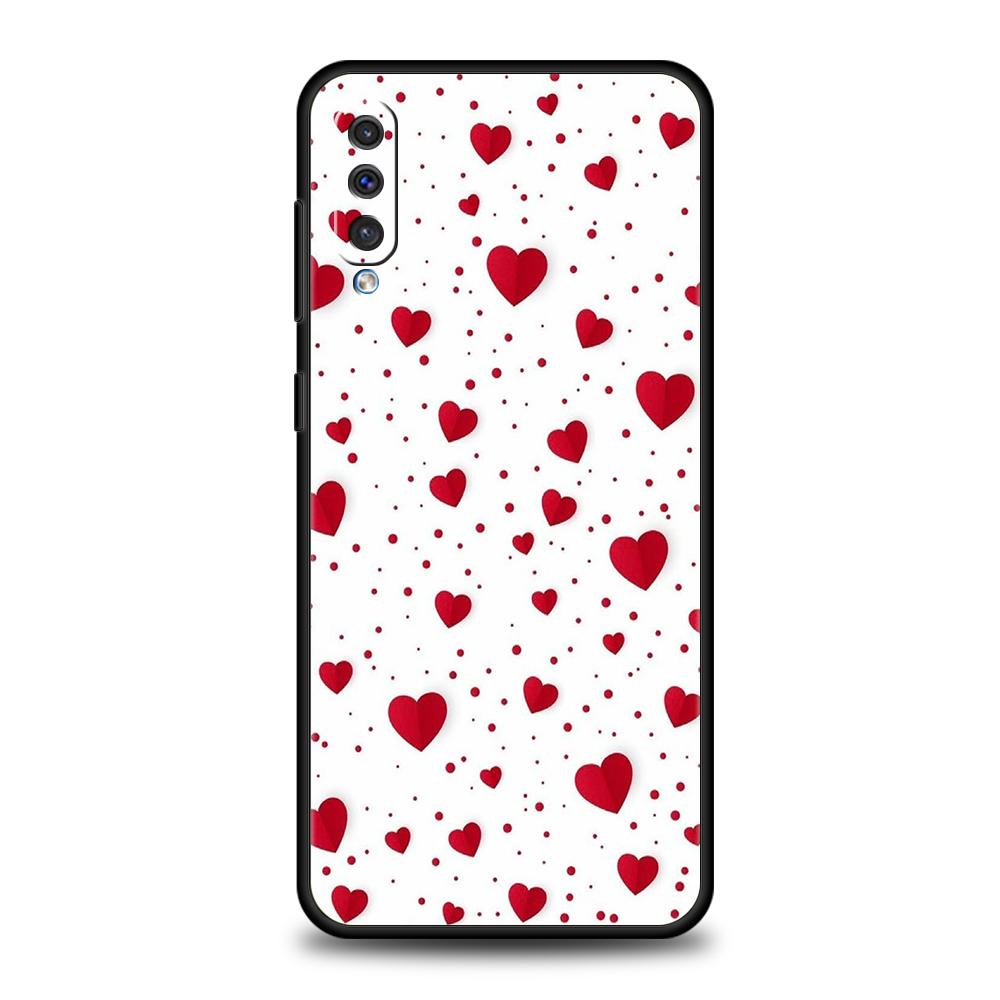 Love Heart Phone Case For Samsung A56 A36 A26 A24 A16 A14 A12 A32 A50 A70 A20S A22 A30 A40 A34 A54 A42 A52 A04s A06 5G Cover