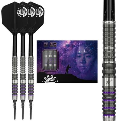 Target Japan PRIME SERIES SIRIUS G3 MAX 2BA SOFT TIP Darts Wolfram 2BA Soft Tip Darts Form Flights und 2BA Schwarzer Pixel Chip G3 90% 90% K-Flex Set,