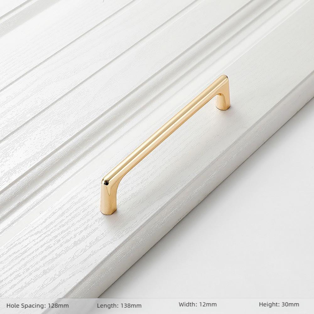 Zinc Alloy Cabinet Handles Gold Furniture Handles Durable Cupboard Pulls Wardrobe