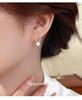 Cui Yan Shi Jie S925 Sterling Silver Heart-Shaped Korean Style Textured Beaded Stud Earrings for Women - 2025