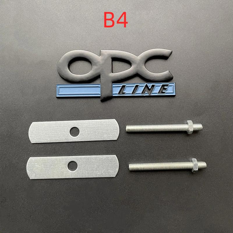 3D Metal Black Chrome Logo OPC Emblem Car Fender Badge Trunk Decal