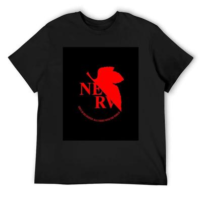 NERV EVA T-Shirt vintage Grafik-T-Shirt Jungen Weiß Kleidung Herren Trainingsshirt