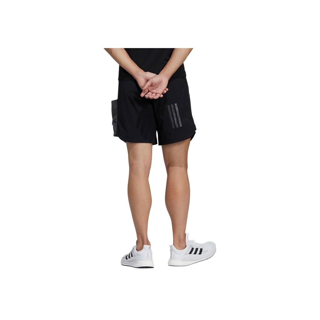 adidas Logo-Print Mittelhoch Feuchtigkeitsableitend Bequeme Lässige Shorts Herren Unterteile Schwarz GL8678