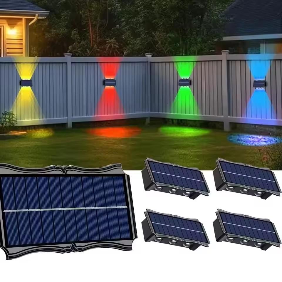 Solar Wall Light Waterproof Led Courtyard Street Exterior Garden Wall Lamp Solar Home Decoration House Outdoor LED Wall Lighting