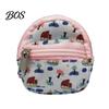 Keychain Accessory Mini Backpack Coin Purse, Scratch Resistant Zippered Compartment Bag, Waterproof Oxford Cloth Earphone Case Holder