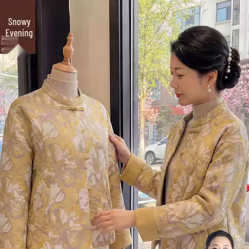 

Elegant Spring Jacket for Middle-Aged Women 2XL