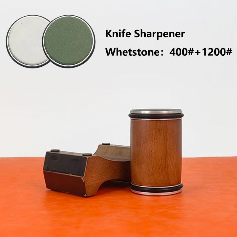 

4-Angle Rolling Knife Sharpener Diamond Polishing Stone Wooden Base for Kitchen Knives Sharpening Tool 12/15/18/20° As Photos