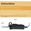BBT-680 Electric Solder Tin Sucker, Automatic Portable Vacuum Soldering Remove Pump Desoldering Machine, Electric Desoldering Soldering Iron Solder
