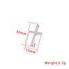 Stainless Steel Mirror Cross Pendant 30x15mm - Fashion DIY Jewelry Accessory