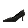 Pointed fashion popular women's shoes new temperament black popular high heel stiletto women's single shoes
