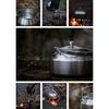 CAMPING MOON Firewood Stainless Kettle Mini Kettle 1.0L SW-1 Silver