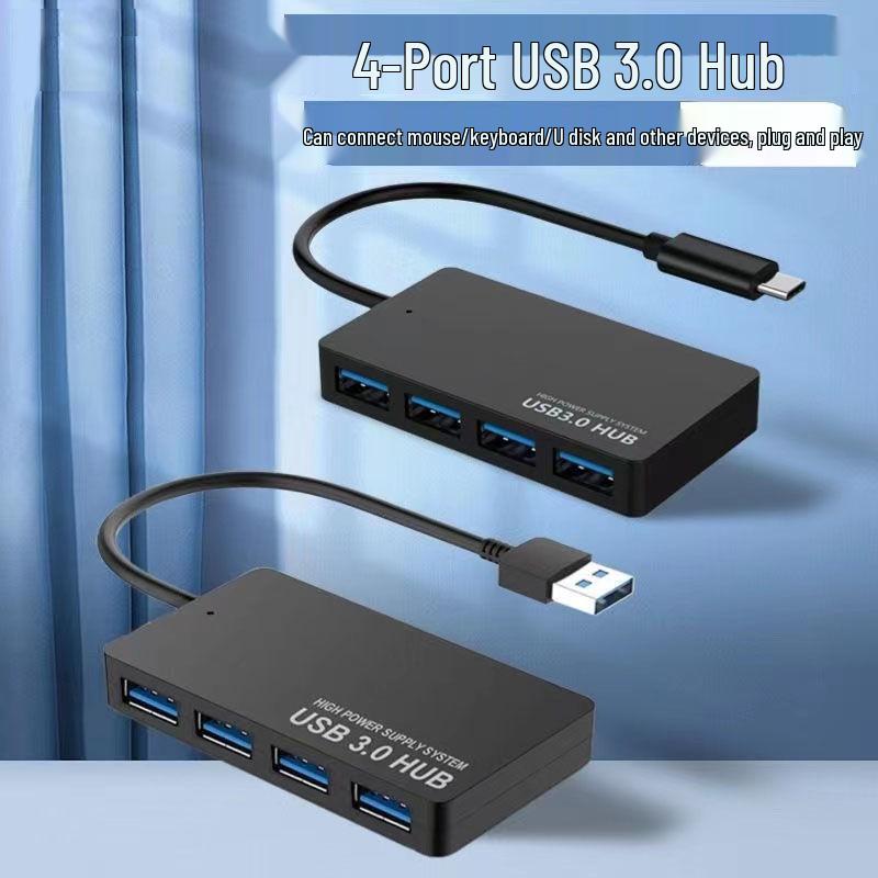 Ultra-Thin 4-Port USB 3.0 High-Speed Splitter Hub