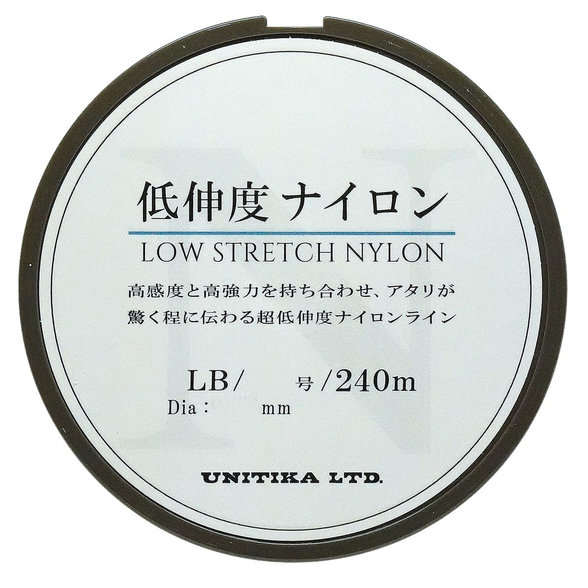 

UNITIKA LOW STRETCH NYLON 240m Clear 3LB (No. 0.6)