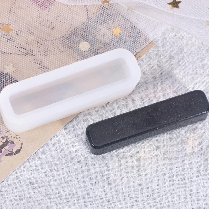 Handicrafts Earrings Eardrop Danglers Crystal Epoxy Mold Long Strip Necklace Silicone Mold Keychain Pendant Casting Mold