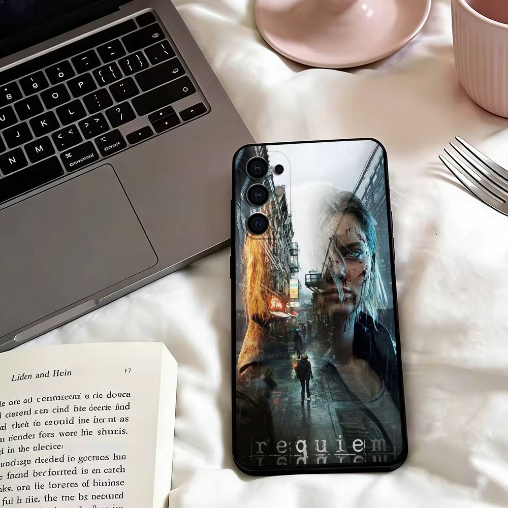 game New Resident-t  Evil R-Requiem Phone Case Black Silicone Soft For Samsung S25,S24,S21,S22,S23,S30,Ultra,S20,Plus,Fe,Lite