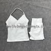 Women's High Elasticity Yoga Set: Strap Top & Butt-Lifting Leggings