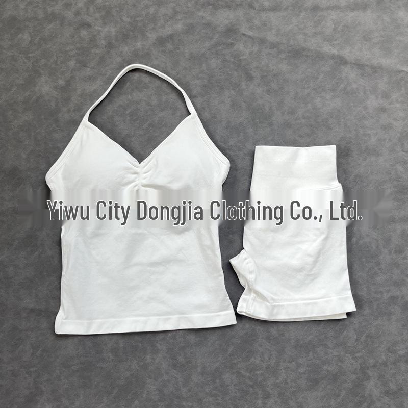 Women's High Elasticity Yoga Set: Strap Top & Butt-Lifting Leggings